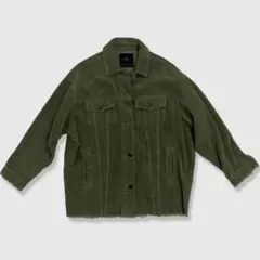 4595 ZARA ザラ コーデュロイジャケット シャツカラー オーバーサイズ