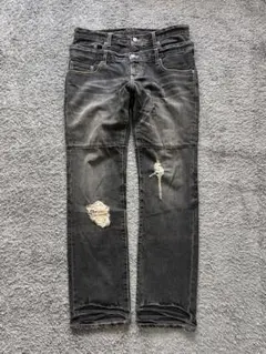 "PPFM" Double Waist Black Denimのサムネイル