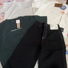 イオン　半袖　Ｔシャツ　130サイズ ボトムス　クロップドパンツ　4点セットのサムネイル