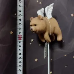 ダッドベア◆天使のくま ガーデンピック 置物