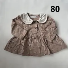 mamaaraku 花柄カットソー 80サイズ