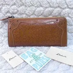 美品 未使用 ダコタ Dakota 長財布 フィオラ L字ファスナー マスタードのサムネイル