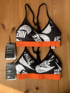 NIKE Indy Bra ブラック・オレンジ　2つセット