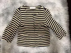 ストライプ長袖トップス