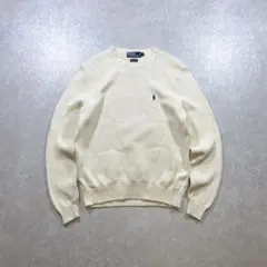 Polo by Ralph Lauren アイボリー セーター コットンニット