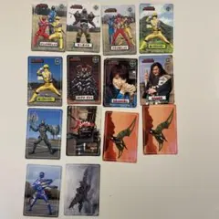 カーレンジャー カード 4枚セット ナガサキヤ 激走戦隊 カーレンジャー