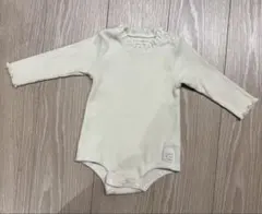 バースデイ クリーム色 ロンパース 80