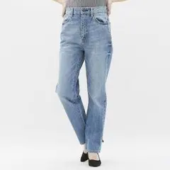 ハイウエスト ストレート ジーンズS