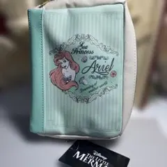 【未使用】ディズニー アリエル ブック型ポーチ（SM-DN00112）