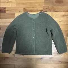 オリーブグリーン ボアジャケット