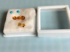 天然石 ルース セット ターコイズ シトリン