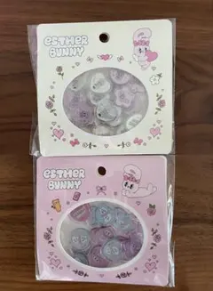 ESTHER BUNNY おはじき風シール エスターバニー 2個セット