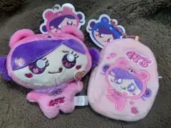 しなクマ マスコット 刺繍ポーチ ぬいぐるみ しなこ 475 ピンク 匿名配送