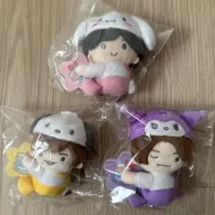 【新品】なにわ男子 サンリオ クリップマスコット 3体 みちきょへ みちなが