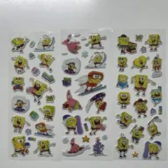 スポンジ・ボブ 立体シール 3シートセット