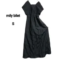 mily bilet ブラック ロングワンピース S