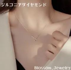 ジルコニアダイヤモンド V字型 ネックレス ゴールド s925 レディース