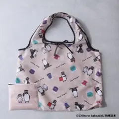 Suicaのペンギン収納型エコバッグ・ベージュ E5・E6・E7・E8系