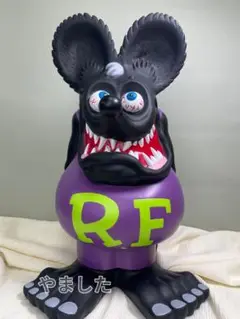 【特大60cm】Rat Fink ラットフィンク 貯金箱 ブラック 楽天市場】ファンコ ラットフィンク フィギュア 特大 ジャンボ