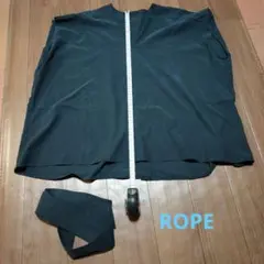 ROPE フレンチスリーブ ブラウス チャコールグレーのサムネイル