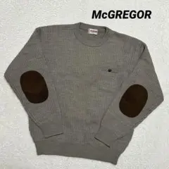 90s 00s 古着 McGREGOR ニット セーター エルボーパッチ LL