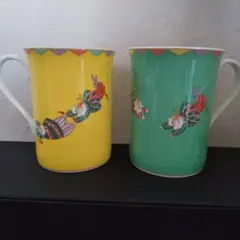 ＊未使用＊ナルミ ボーンチャイナ マグカップ2個セット