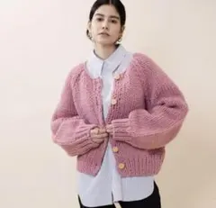 とうもろこしがすき♡みづき様handmade woolニットカーディガン