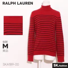 美品 RALPH LAUREN トップス ニットセーター　タートルネック　刺繡