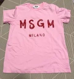 美品MSGM ピンクTシャツ イタリア製のサムネイル