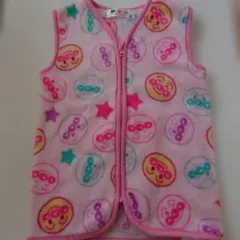 アンパンマンピンクのノースリーブスリーパー