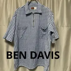 BEN DAVIS ハーフジップ チェックシャツ Lのサムネイル