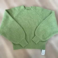 sifflement 未使用　グリーン ニットセーター レディース