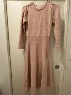 31 Sons de mode ニットロングワンピース 36 ピンク