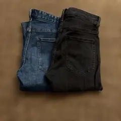 GU メンズ スキニーデニムパンツ 2本セット 29インチ