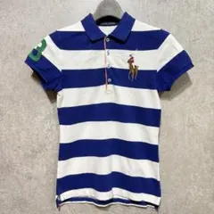 00s RALPH LAUREN ボーダー ポロシャツ 半袖 ビッグポニー Mのサムネイル