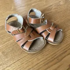 Salt water ブラウン ストラップサンダル