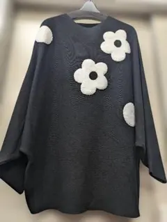 秋冬物　PEAK-O オシャレデザイン　ドルマンスリーブニットチュニック