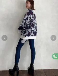 GYDA スキニーデニム ダメージ加工のサムネイル