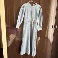 値下げ　ZARA ザラ　デニム ジャンプスーツ パフスリーブ 未使用タグ付き