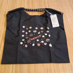 D.KELLY マカロン刺繍 エコバッグ新品未使用ブラック