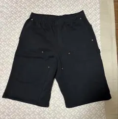Double Knee Sweat Shorts ブラックのサムネイル