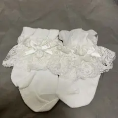 ベビー靴下 レース付き