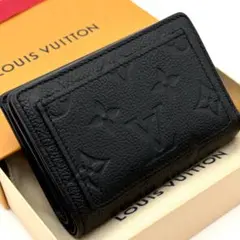 【極美品ICタグ】ルイヴィトン 二つ折り財布 アンプラント クレア 黒