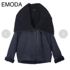 エモダ ボンバー コート ブラック