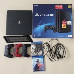 週末価格！　PS4 Pro 本体 コントローラー3つ ゲーム2本