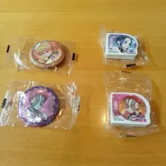 鬼滅の刃　くら寿司　消しゴム　缶バッチ　4点セット 我妻善逸 胡蝶しのぶ 猗窩座