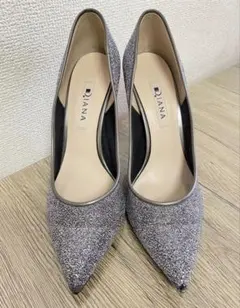 DIANA 23.5cm 9cmヒール シルバーピンヒール　最終値下げのサムネイル