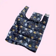 猫デザイン 折りたたみエコバッグ