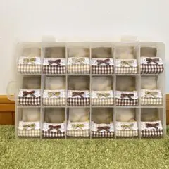 18収納ケース　お布団付き　収納　推し活　赤ちゃん　5cmぬい　グッズ　お片付け