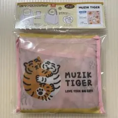 MUZIK TIGER　ムジークタイガー　ポケット付き　エコバッグ　ピンクのサムネイル